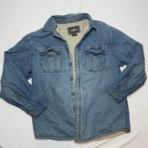 Levi’s Sherpa Lined Denim Jacket Men’s Medium Button Up Trucker Style